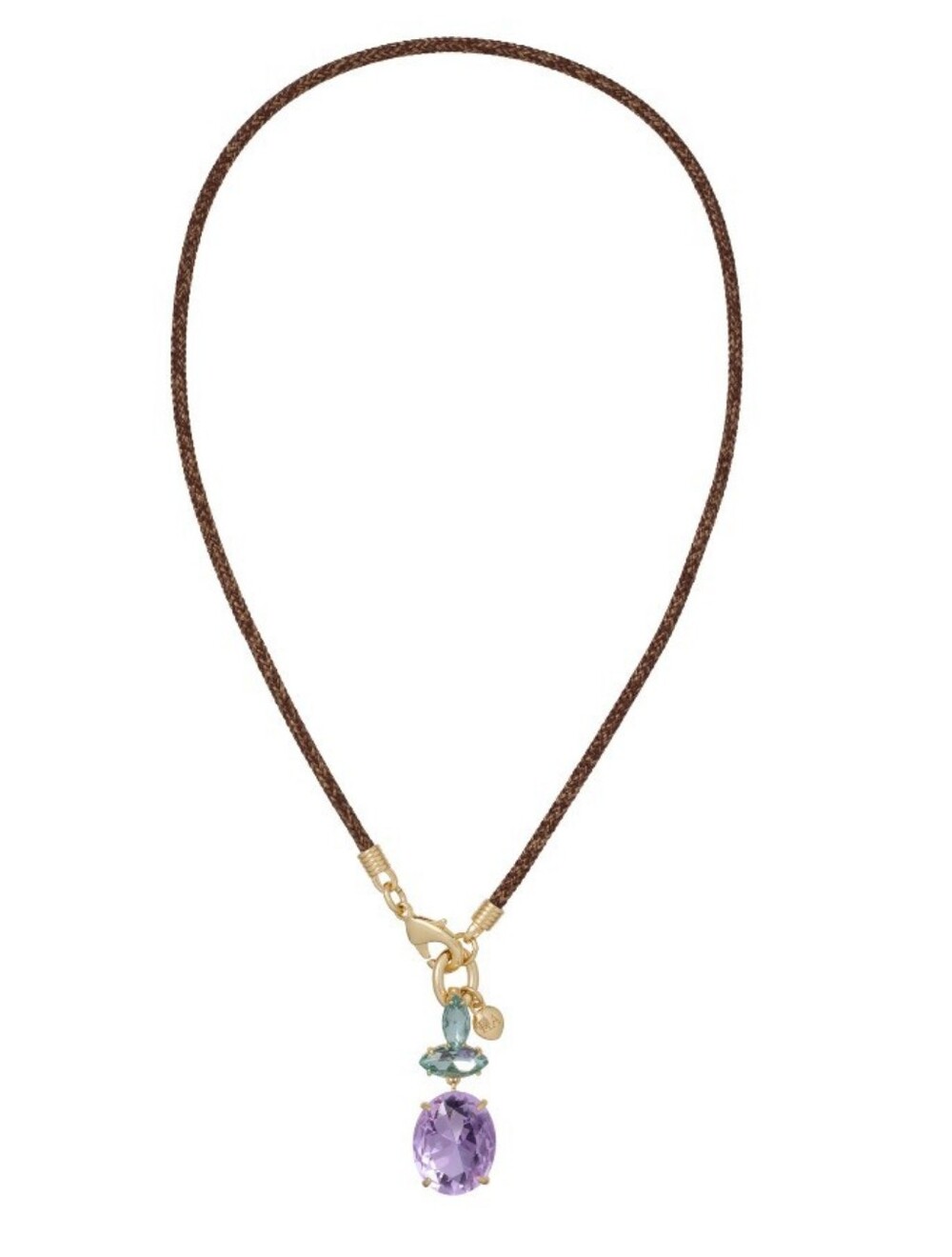 Roxanne Assoulin Crystal Granita Le Petite Cord Necklace